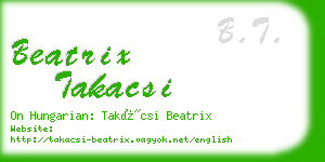 beatrix takacsi business card